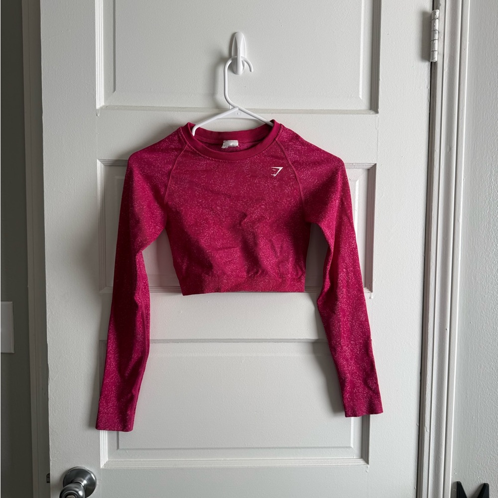 Gymshark Magenta Long Sleeve Athletic Top